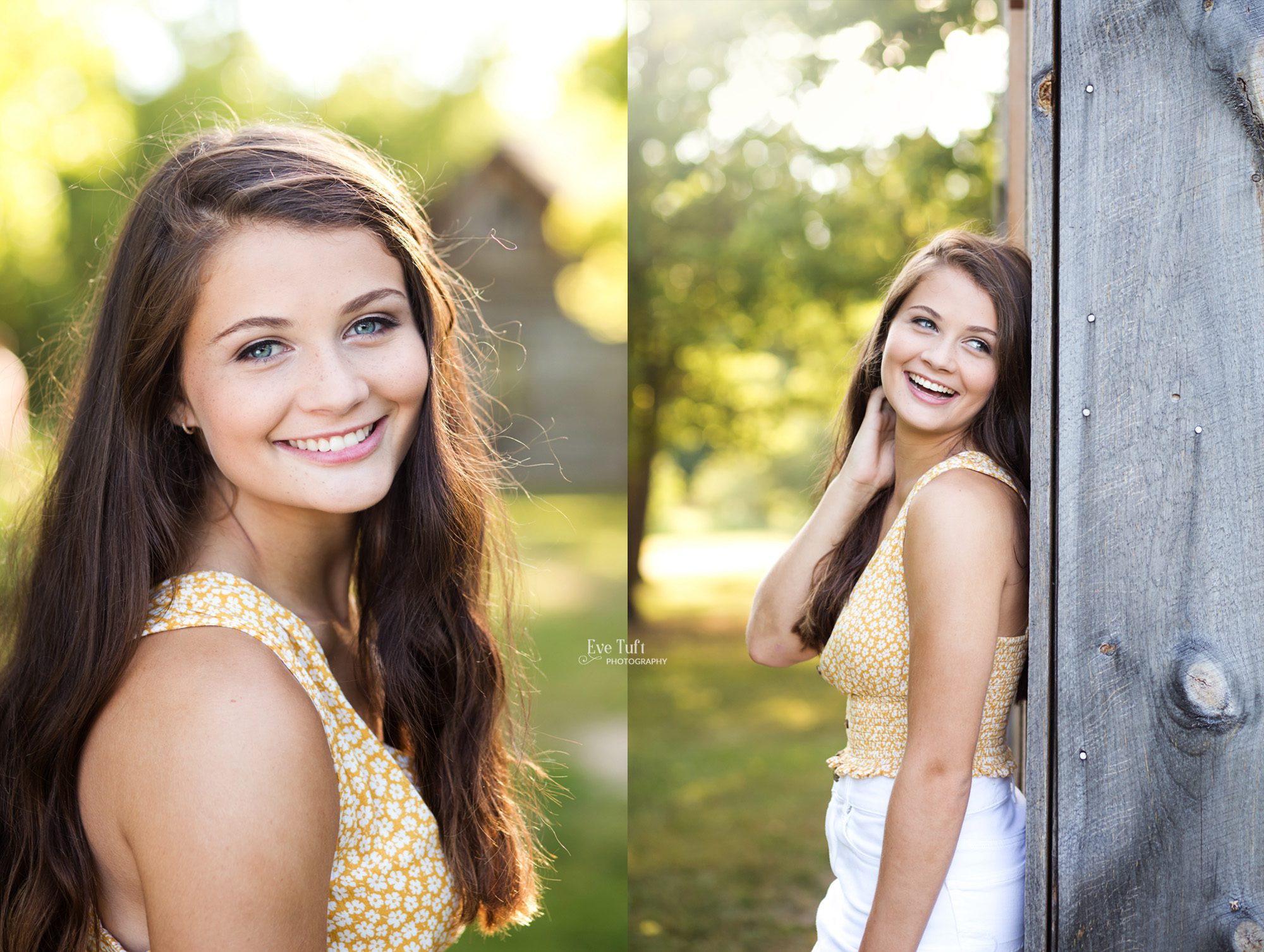 A beautiful senior girl poses in front of a barn at Chippewa Nature Center | Michigan Senior Photographers