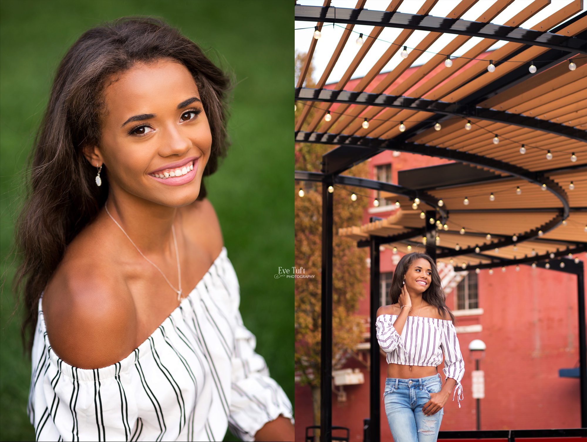 A beautiful senior girl gets her pictures taken downtown in an urban location in Michigan | Midland Senior Photographer
