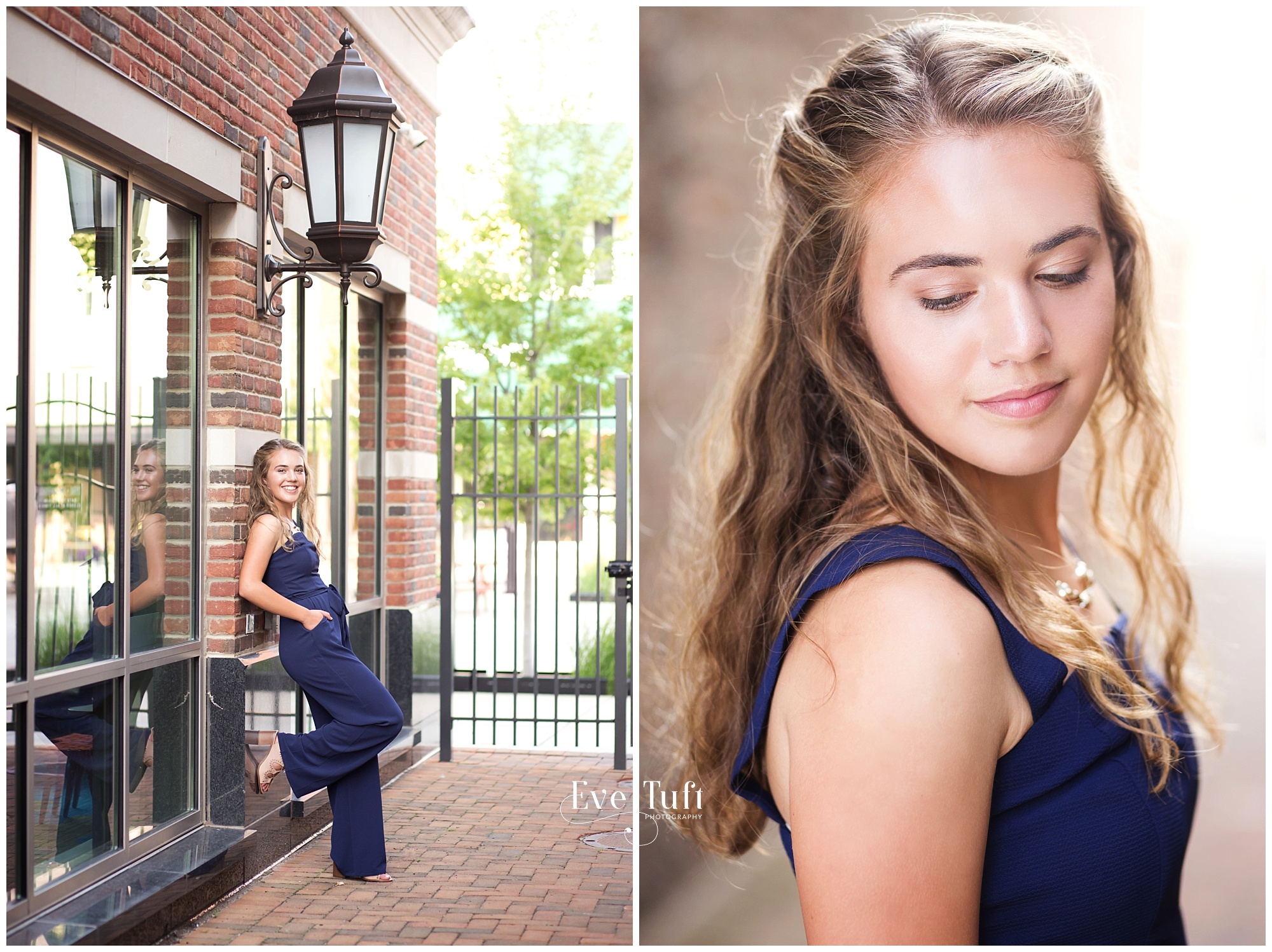 A beautiful teenager poses in an alleyway in Downtown Midland, MI | Senior Photographers in Midland, Michigan