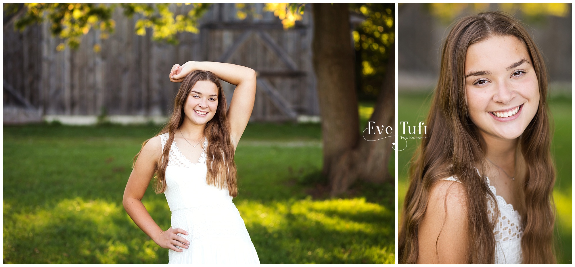 A teen stands in front of a barn at the Nature Center | Midland, MI Senior Photographers for High School