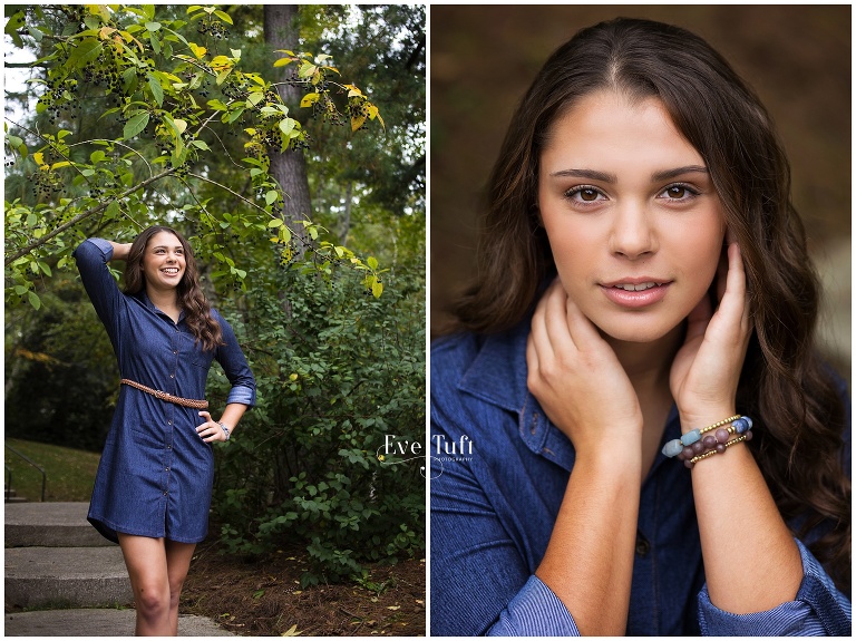 A senior places her hands near her face for her perfect session | Bay City Senior Photographer in Michigan