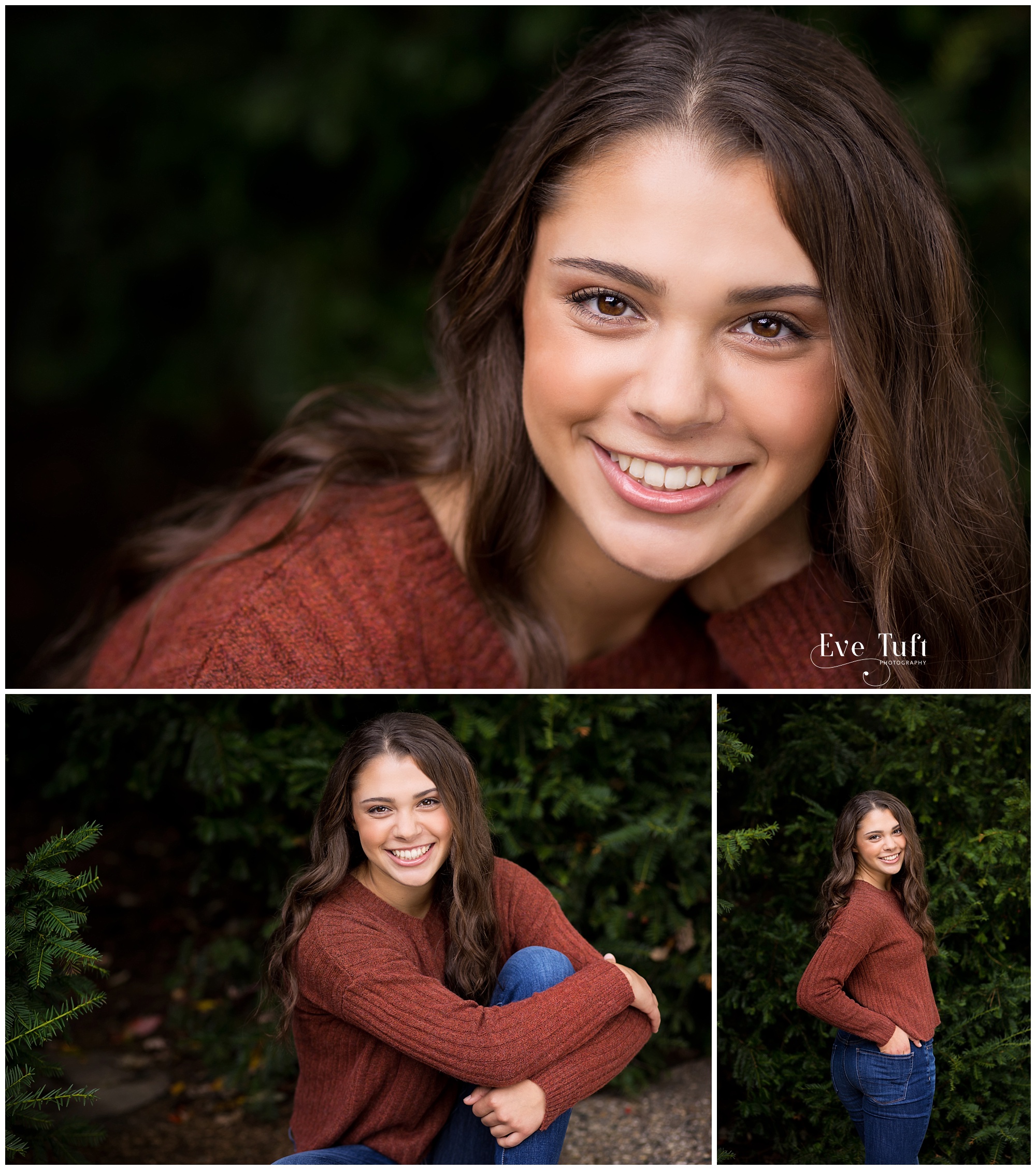 A beautiful teen poses outside for her session | Dow Gardens Senior Photographer in Michigan