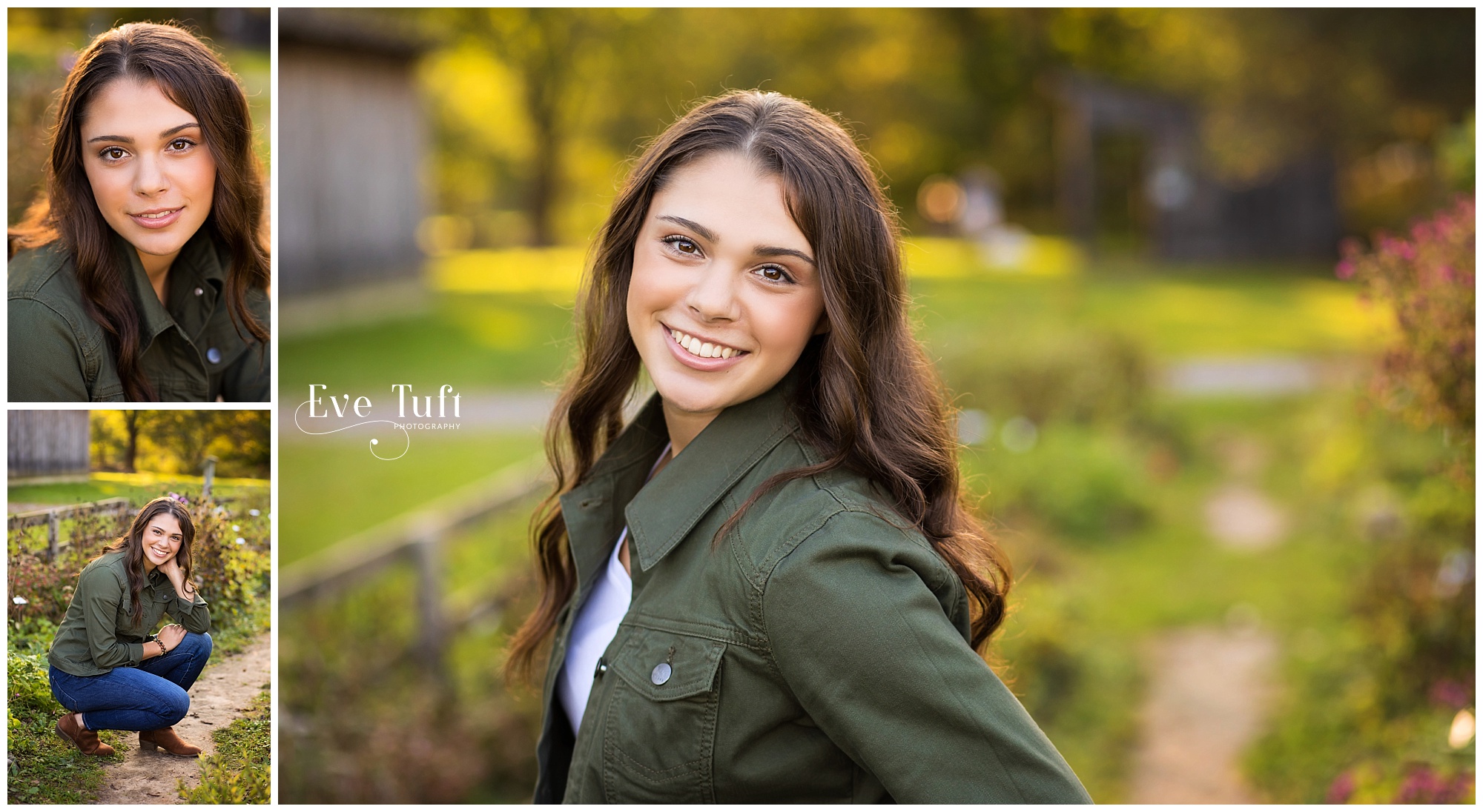 A senior stands in a garden at the Nature Center for a picture | Midland, MI Senior Photographers