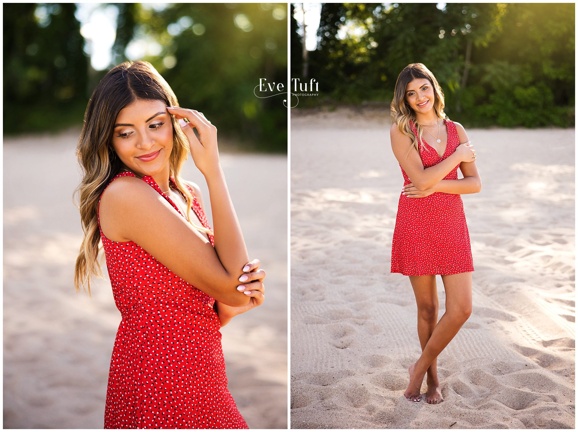 A teen stands on the beach outside | Bay City, Michigan Senior Photographer