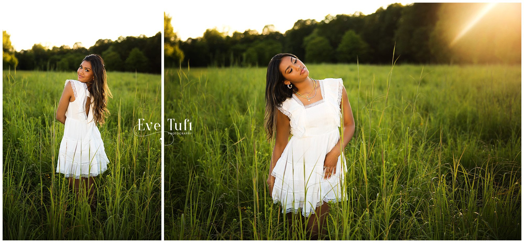 A teen dances in a grassy field outside for her senior session | Midland, MI senior photographer